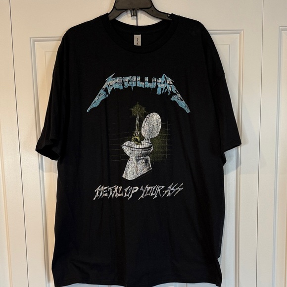 Gildan Other - Black Graphic Tee Metallica MUYA Ride The Lightning 2X